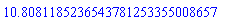 10.8081185236543781253355008657
