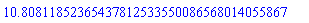 10.80811852365437812533550086568014055867