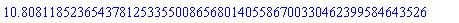 10.8081185236543781253355008656801405586700330462399584643526