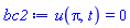 u(Pi, t) = 0