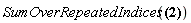 SumOverRepeatedIndices(Physics[d_][mu](A(x), [X])*Physics[d_]((X)[`~mu`]))
