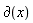 `&PartialD;`(x)