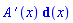 (diff(A(x), x))*Physics:-d_(x)