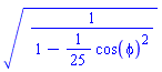 (1/(1-(1/25)*cos(phi)^2))^(1/2)