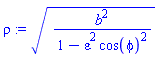 (b^2/(1-epsilon^2*cos(phi)^2))^(1/2)