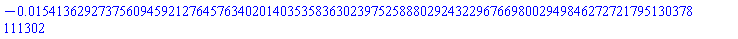 -0.1541362927375609459212764576340201403535836302397525888029243229676698002949846272721795130378111302e-1