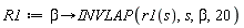 R1 := proc (beta) options operator, arrow; INVLAP(r1(s), s, beta, 20) end proc