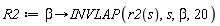 R2 := proc (beta) options operator, arrow; INVLAP(r2(s), s, beta, 20) end proc