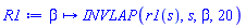 proc (beta) options operator, arrow; INVLAP(r1(s), s, beta, 20) end proc