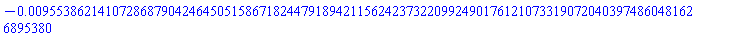 -0.9553862141072868790424645051586718244791894211562423732209924901761210733190720403974860481626895380e-2