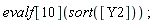 evalf[10](sort([Y2]));