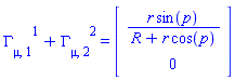 Physics:-Christoffel[mu, 1, `~1`]+Physics:-Christoffel[mu, 2, `~2`] = Vector[column](%id = 18446744078411455774)