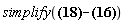 simplify((-A[1](X)*sin(p)*cos(p)*r^2+cos(p)^2*(diff(A[1](X), p))*r^2-A[1](X)*sin(p)*R*r+2*cos(p)*(diff(A[1](X), p))*R*r+(diff(A[2](X), t))*r^2+(diff(A[1](X), p))*R^2)/(r^2*(R+r*cos(p))^2)-(diff(A[1](X), p))/r^2-(diff(A[2](X), t)-(R+r*cos(p))*sin(p)*A[1](X)/r)/(R+r*cos(p))^2)