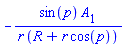 -sin(p)*A[1]/(r*(R+r*cos(p)))