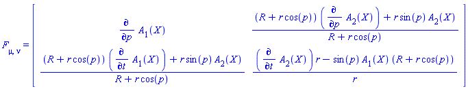 F[mu, nu] = Matrix(%id = 18446744078411472758)