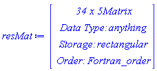 resMat := Matrix(34, 5, {(1, 1) = "Time", (1, 2) = "Maple Exact", (1, 3) = "Maple Numeric", (1, 4) = "OP Numeric", (1, 5) = "Exact-OP Numericseq", (2, 1) = 0, (2, 2) = 1.00000000001, (2, 3) = HFloat(1.0), (2, 4) = HFloat(1.0), (2, 5) = HFloat(1.000000082740371e-11), (3, 1) = 1/32, (3, 2) = .968251626962, (3, 3) = HFloat(0.9682516268290818), (3, 4) = HFloat(0.9682007551100116), (3, 5) = HFloat(5.0871851988376626e-5), (4, 1) = 1/16, (4, 2) = .935466807180, (4, 3) = HFloat(0.9354668070883871), (4, 4) = HFloat(0.9353030204400468), (4, 5) = HFloat(1.6378673995320892e-4), (5, 1) = 3/32, (5, 2) = .901587561903, (5, 3) = HFloat(0.9015875618710141), (5, 4) = HFloat(0.9013067959901054), (5, 5) = HFloat(2.807659128946094e-4), (6, 1) = 1/8, (6, 2) = .866558144078, (6, 3) = HFloat(0.8665581440949476), (6, 4) = HFloat(0.8662120817601875), (6, 5) = HFloat(3.460623178125344e-4), (7, 1) = 5/32, (7, 2) = .830325217888, (7, 3) = HFloat(0.8303252178423797), (7, 4) = HFloat(0.8299149930177395), (7, 5) = HFloat(4.1022487026043386e-4), (8, 1) = 3/16, (8, 2) = .792838050440, (8, 3) = HFloat(0.7928380502515826), (8, 4) = HFloat(0.7923116450302079), (8, 5) = HFloat(5.264054097920967e-4), (9, 1) = 7/32, (9, 2) = .754048715681, (9, 3) = HFloat(0.7540487155236516), (9, 4) = HFloat(0.753402037797593), (9, 5) = HFloat(6.466778834069986e-4), (10, 1) = 1/4, (10, 2) = .713912310550, (10, 3) = HFloat(0.7139123105529388), (10, 4) = HFloat(0.7131861713198944), (10, 5) = HFloat(7.261392301056713e-4), (11, 1) = 9/32, (11, 2) = .672387183002, (11, 3) = HFloat(0.6723871830238821), (11, 4) = HFloat(0.6715845900895655), (11, 5) = HFloat(8.025929124344522e-4), (12, 1) = 5/16, (12, 2) = .629435172203, (12, 3) = HFloat(0.6294351718584141), (12, 4) = HFloat(0.62851783859906), (12, 5) = HFloat(9.173336039400848e-4), (13, 1) = 11/32, (13, 2) = .585021860107, (13, 3) = HFloat(0.5850218599715091), (13, 4) = HFloat(0.5839859168483772), (13, 5) = HFloat(0.0010359432586227735), (14, 1) = 3/8, (14, 2) = .539116834762, (14, 3) = HFloat(0.5391168348337606), (14, 4) = HFloat(0.5379888248375175), (14, 5) = HFloat(0.001128009924482476), (15, 1) = 13/32, (15, 2) = .491693964509, (15, 3) = HFloat(0.49169396398687837), (15, 4) = HFloat(0.4904794286582561), (15, 5) = HFloat(0.0012145358507438808), (16, 1) = 7/16, (16, 2) = .442731683134, (16, 3) = HFloat(0.44273168307151844), (16, 4) = HFloat(0.4414105944023683), (16, 5) = HFloat(0.0013210887316317255), (17, 1) = 15/32, (17, 2) = .392213285195, (17, 3) = HFloat(0.39221328528265414), (17, 4) = HFloat(0.3907823220698541), (17, 5) = HFloat(0.001430963125145901), (18, 1) = 1/2, (18, 2) = .340127231184, (18, 3) = HFloat(0.34012723106188897), (18, 4) = HFloat(0.3385946116607133), (18, 5) = HFloat(0.0015326195232867046), (19, 1) = 17/32, (19, 2) = .286467461862, (19, 3) = HFloat(0.2864674617258563), (19, 4) = HFloat(0.28484194480748526), (19, 5) = HFloat(0.0016255170545147468), (20, 1) = 9/16, (20, 2) = .231233721102, (20, 3) = HFloat(0.23123372110381696), (20, 4) = HFloat(0.22951880314270903), (20, 5) = HFloat(0.0017149179592909625), (21, 1) = 19/32, (21, 2) = .174431886592, (21, 3) = HFloat(0.1744318866591724), (21, 4) = HFloat(0.17262518666638452), (21, 5) = HFloat(0.0018066999256154959), (22, 1) = 5/8, (22, 2) = .116074307262, (22, 3) = HFloat(0.11607430735039213), (22, 4) = HFloat(0.1141610953785118), (22, 5) = HFloat(0.0019132118834882111), (23, 1) = 21/32, (23, 2) = 0.561801468990e-1, (23, 3) = HFloat(0.05618014698168101), (23, 4) = HFloat(0.05417306420439914), (23, 5) = HFloat(0.0020070826946008563), (24, 1) = 11/16, (24, 2) = -0.52242675081e-2, (24, 3) = HFloat(-0.0052242674291024), (24, 4) = HFloat(-0.007292371930645191), (24, 5) = HFloat(0.002068104422545191), (25, 1) = 23/32, (25, 2) = -0.681050934683e-1, (25, 3) = HFloat(-0.06810509339912937), (25, 4) = HFloat(-0.07023521302662113), (25, 5) = HFloat(0.002130119558321125), (26, 1) = 3/4, (26, 2) = -.132420618229, (26, 3) = HFloat(-0.1324206181698698), (26, 4) = HFloat(-0.1346554590835287), (26, 5) = HFloat(0.0022348408545286857), (27, 1) = 25/32, (27, 2) = -.198120902717, (27, 3) = HFloat(-0.1981209026836814), (27, 4) = HFloat(-0.2004433634255647), (27, 5) = HFloat(0.0023224607085647053), (28, 1) = 13/16, (28, 2) = -.265147425885, (28, 3) = HFloat(-0.2651474258580951), (28, 4) = HFloat(-0.267489179376926), (28, 5) = HFloat(0.002341753491926002), (29, 1) = 27/32, (29, 2) = -.333432730664, (29, 3) = HFloat(-0.333432730640431), (29, 4) = HFloat(-0.33579290693761243), (29, 5) = HFloat(0.0023601762736124576), (30, 1) = 7/8, (30, 2) = -.402900073603, (30, 3) = HFloat(-0.4029000735703046), (30, 4) = HFloat(-0.40535454610762395), (30, 5) = HFloat(0.002454472504623939), (31, 1) = 29/32, (31, 2) = -.473463079722, (31, 3) = HFloat(-0.473463079658178), (31, 4) = HFloat(-0.47598987950290184), (31, 5) = HFloat(0.0025267997809018117), (32, 1) = 15/16, (32, 2) = -.545025404543, (32, 3) = HFloat(-0.5450254044846864), (32, 4) = HFloat(-0.5475146897393868), (32, 5) = HFloat(0.0024892851963868035), (33, 1) = 31/32, (33, 2) = -.617480405530, (33, 3) = HFloat(-0.6174804055204568), (33, 4) = HFloat(-0.619928976817079), (33, 5) = HFloat(0.002448571287078982), (34, 1) = 1, (34, 2) = -.690710824747, (34, 3) = HFloat(-0.6907108249157812), (34, 4) = HFloat(-0.6932327407359784), (34, 5) = HFloat(0.0025219159889784404)})