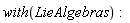with(LieAlgebras)