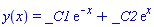 y(x) = _C1*exp(-x)+_C2*exp(x)