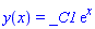 y(x) = _C1*exp(x)
