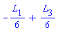 -(1/6)*L[1]+(1/6)*L[3]