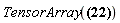 TensorArray(-F[mu, `~4`]*U[`~mu`])
