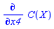 Physics:-diff(C(X), x4)
