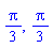(1/3)*Pi, (1/3)*Pi