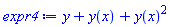 y+y(x)+y(x)^2