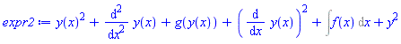 y(x)^2+diff(diff(y(x), x), x)+g(y(x))+(diff(y(x), x))^2+Int(f(x), x)+y^2