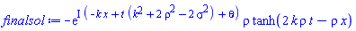 -exp(I*(-k*x+t*(k^2+2*rho^2-2*sigma^2)+theta))*rho*tanh(2*k*rho*t-rho*x)