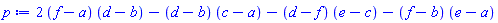2*(f-a)*(d-b)-(d-b)*(c-a)-(d-f)*(e-c)-(f-b)*(e-a)