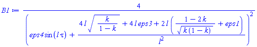 4/(eps4*sin(l*tau)+(4*l*(k/(1-k))^(1/2)+4*l*eps3+2*l*((1-2*k)/(k*(1-k))^(1/2)+eps1))/l^2)^2