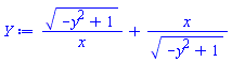 (-y^2+1)^(1/2)/x+x/(-y^2+1)^(1/2)