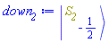 Physics:-Ket(S__2, -1/2)