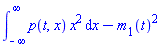 int(p(t, x)*x^2, x = -infinity .. infinity)-m[1](t)^2