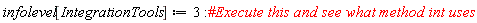infolevel[IntegrationTools] := 3