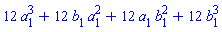 12*a[1]^3+12*a[1]^2*b[1]+12*a[1]*b[1]^2+12*b[1]^3