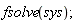 fsolve(sys);