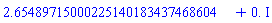 2.65489715000225140183437468604+0.*I
