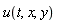 u(t, x, y)