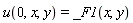 u(0, x, y) = _F1(x, y)