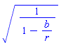 (1/(1-b/r))^(1/2)