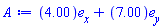 Vector(2, {(1) = 4.00, (2) = 7.00})