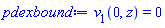 v[1](0, z) = 0