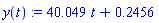 40.049*t+.2456