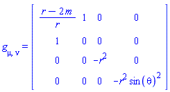 Physics:-g_[mu, nu] = Matrix(%id = 18446744078371043558)