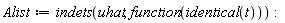 Alist := indets(uhat, function(identical(t)))