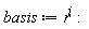 basis := r^i
