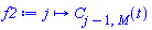 f2 := proc (j) options operator, arrow; C[j-1, M](t) end proc