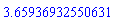 HFloat(3.659369325506314)